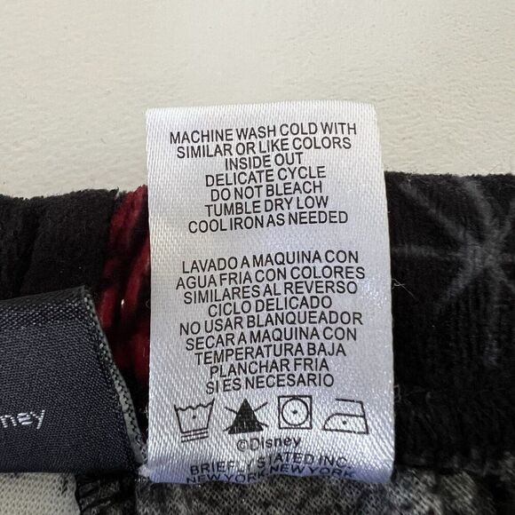 Disney Nightmare Before Christmas Lounge Pants 2X Black Fleece Jogger Pajamas - Picture 10 of 12